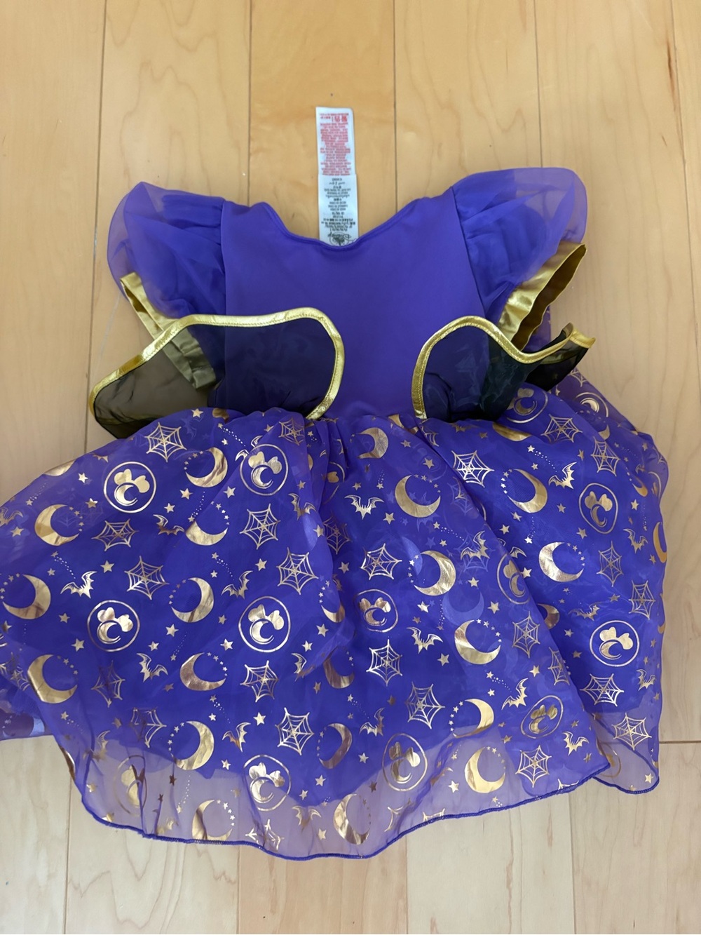 Purple Minnie Mouse Witch Kids Costume Dress-3YO - Picture 5 of 5